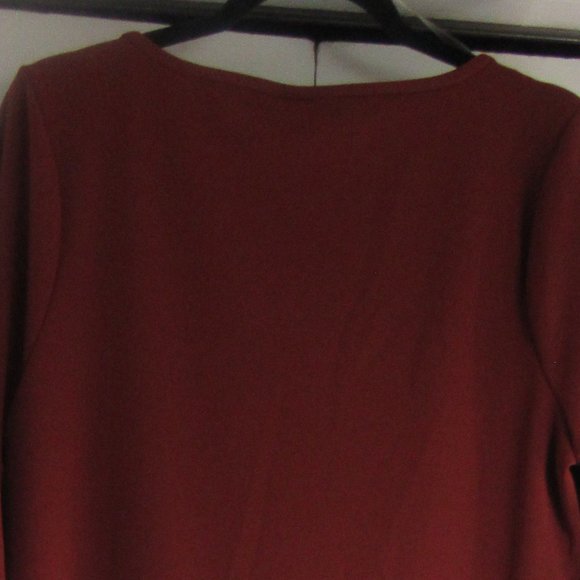 NWOT Ashley Stewart Orange Fringe Top - Picture 4 of 5